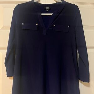Jones New York Signature Blue Blouse S